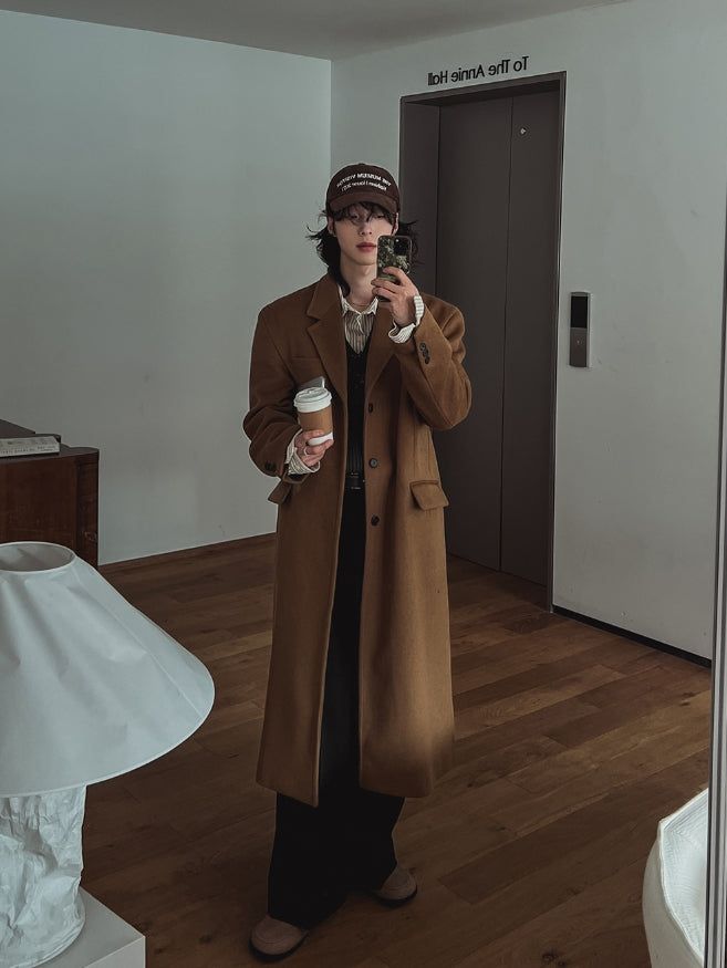 Melbourne single maxi coat