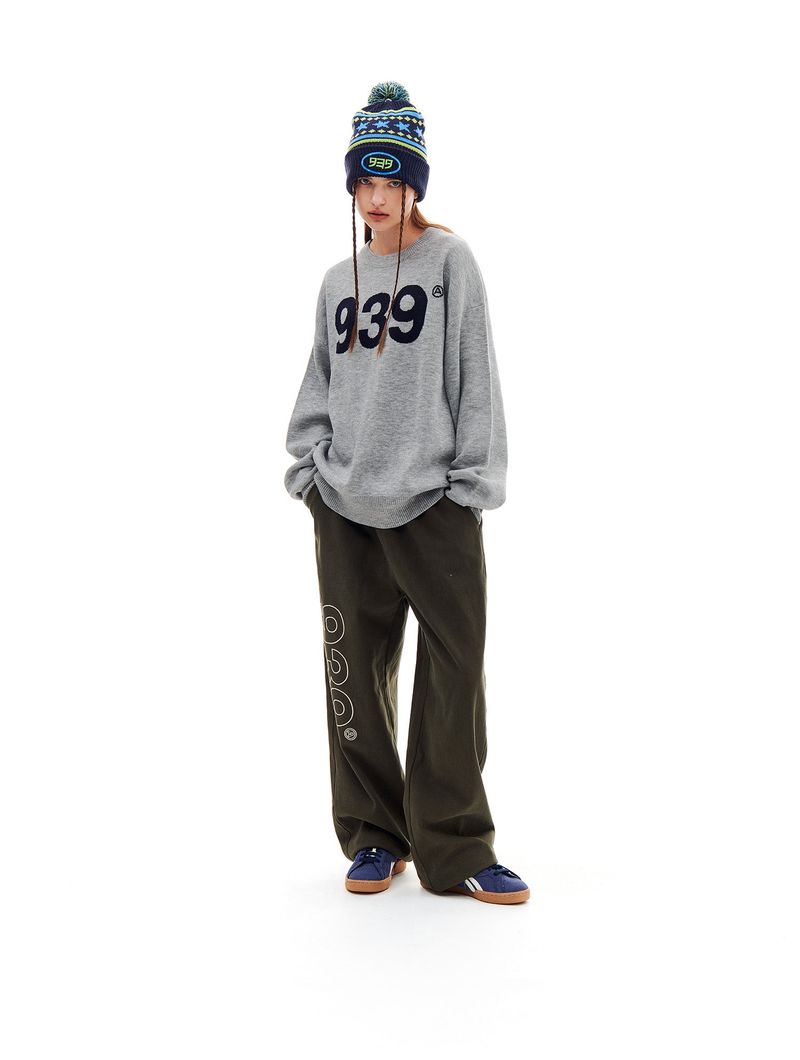 939 LOGO COTTON PANTS (KHAKI)