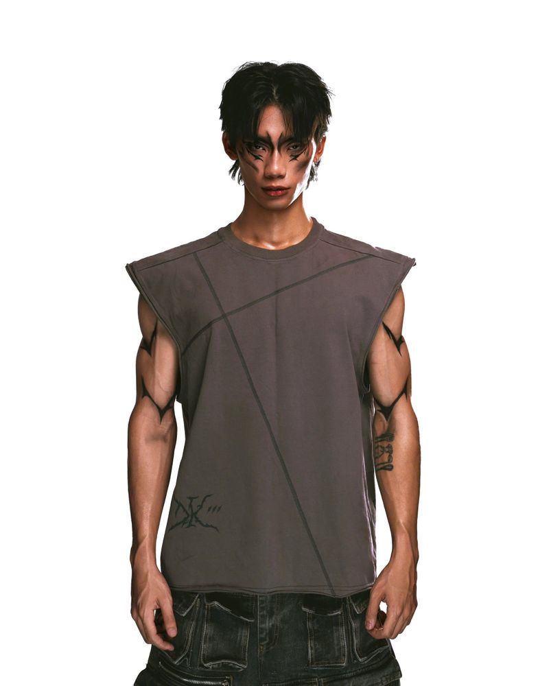 CROSS DUALITY TANKTOP (Grey)