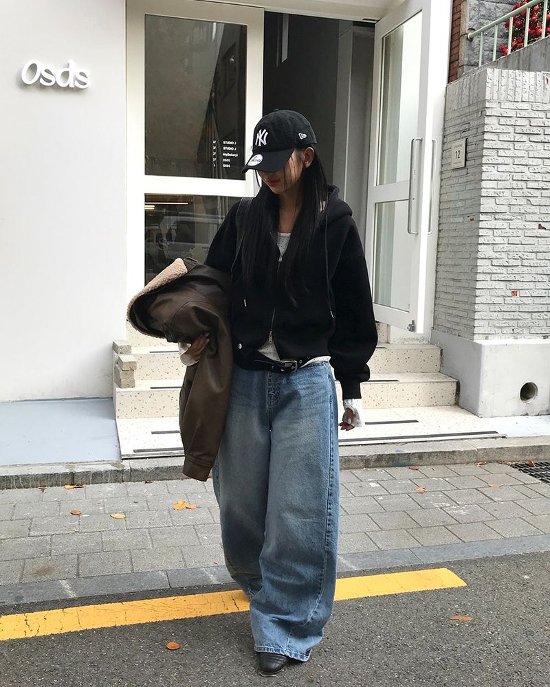 [ORIGINAL] Tibet 2-Way Cropped Hood Zip-Up