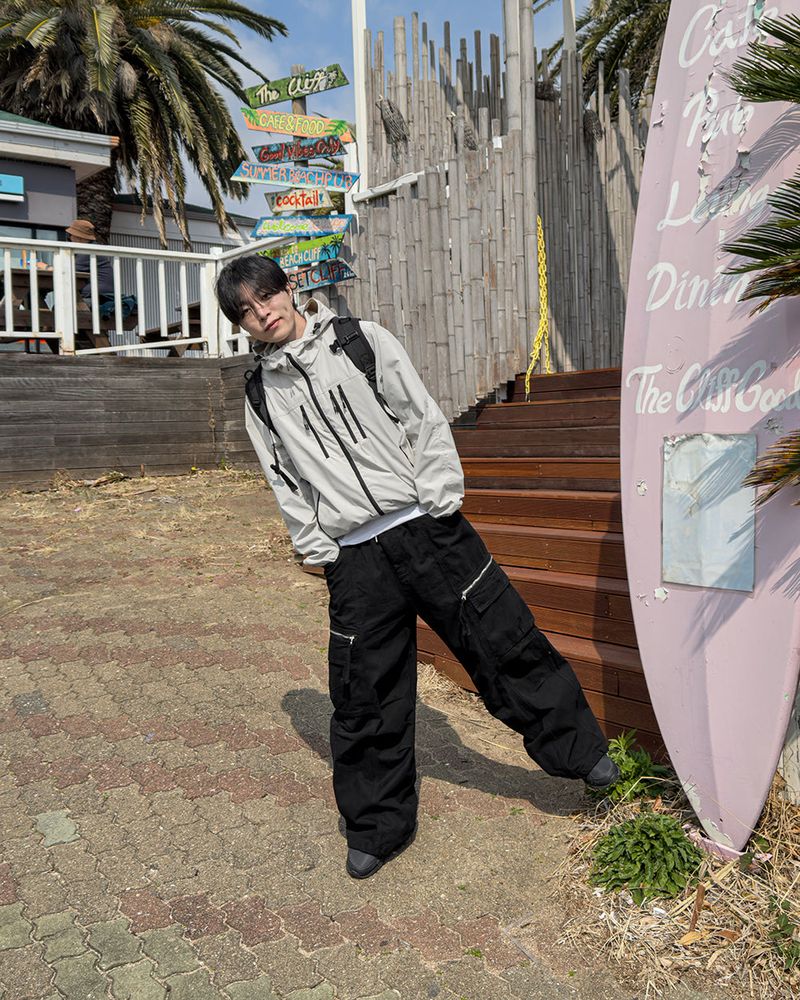Zeka Zip Cargo Wide Pants