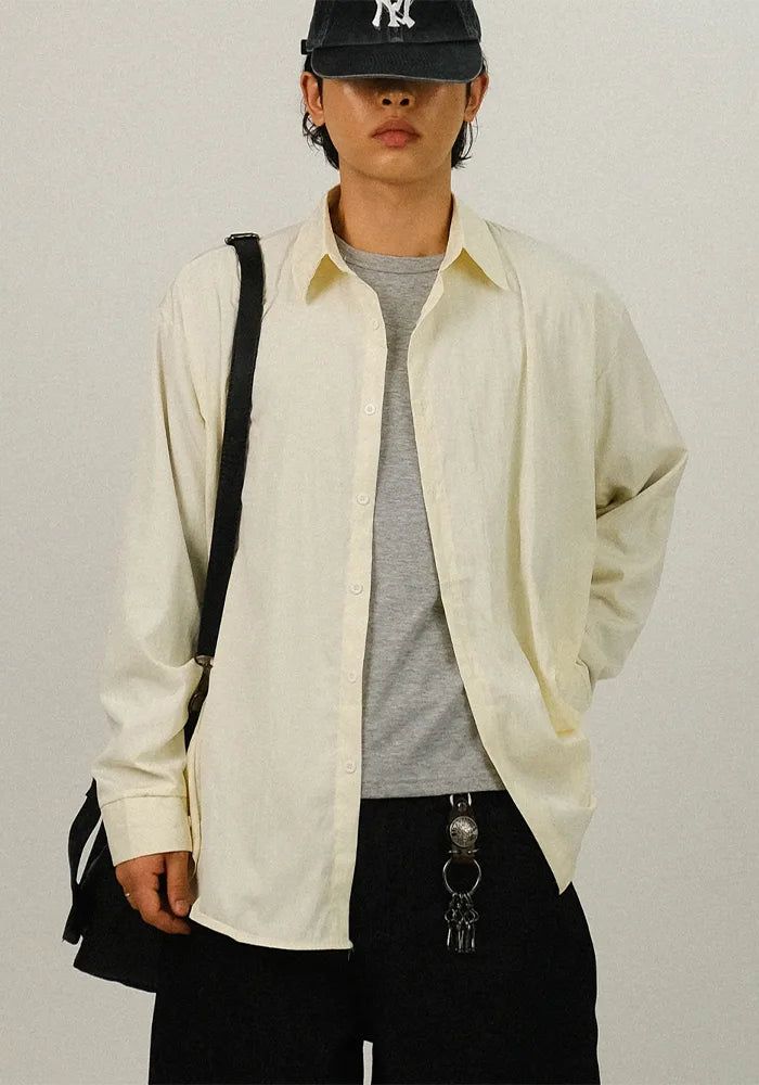 SEMIKAJI（セミカジ）の「NE Basic Oversized Shirt（Tops）」