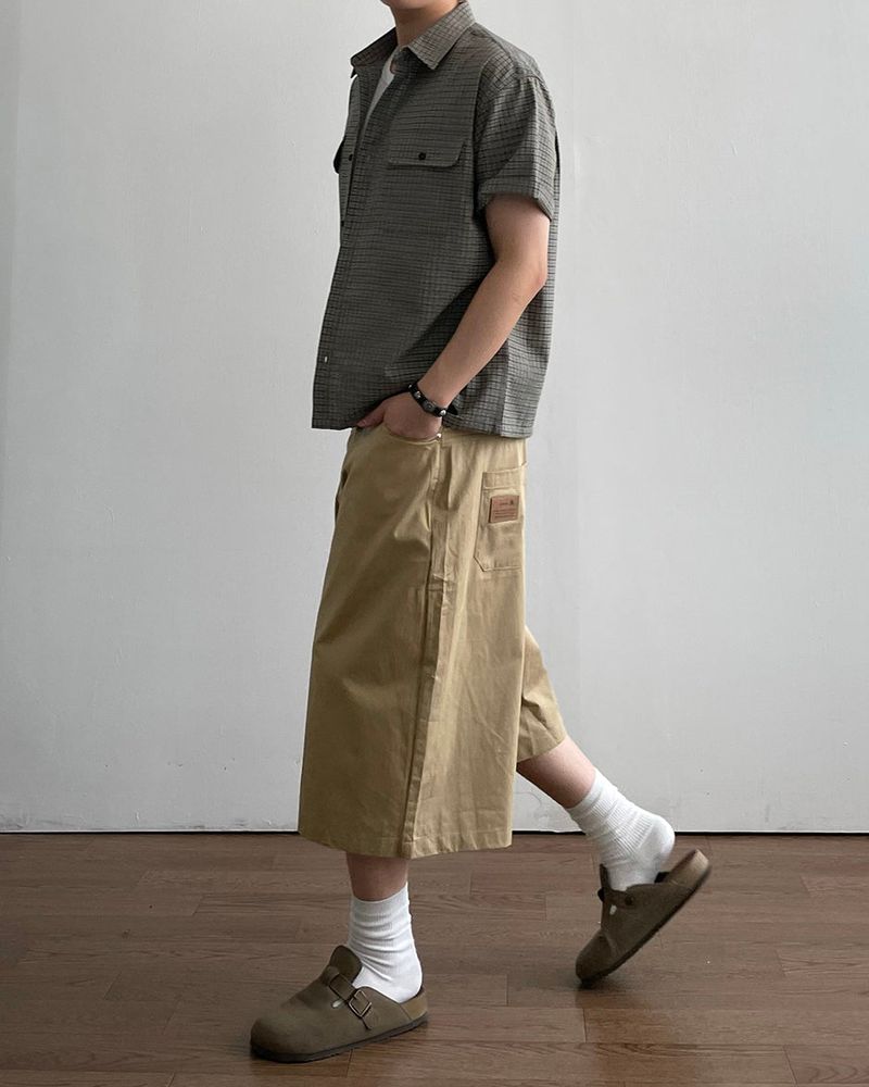 Taut Bermuda Cotton Pants