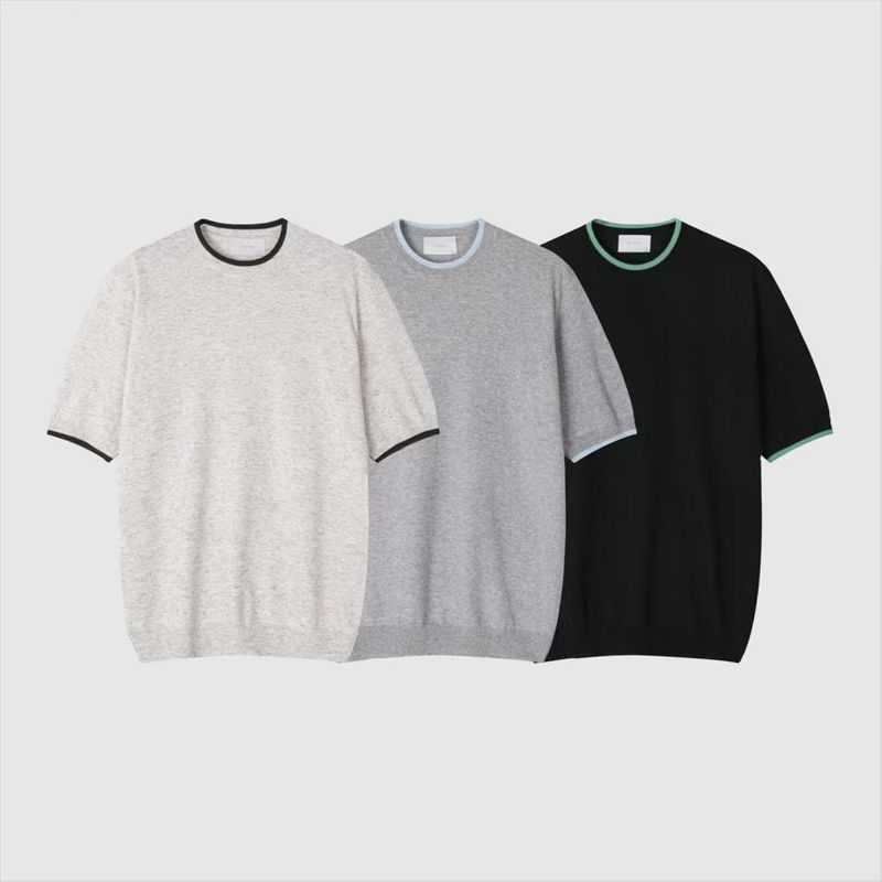 Tonal Trim Knit Top