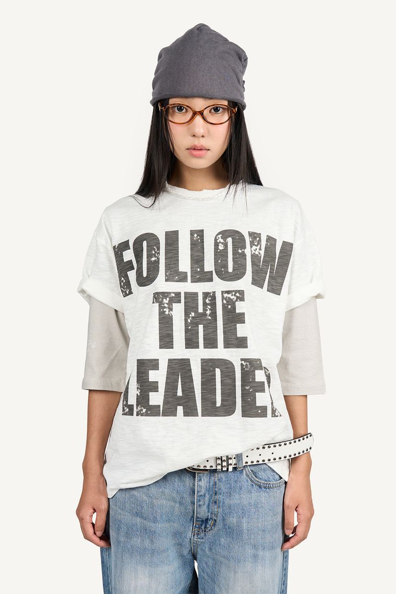Raucohouse（ラウコハウス）の「Leader Printed Slub T-shirt（Tops）」