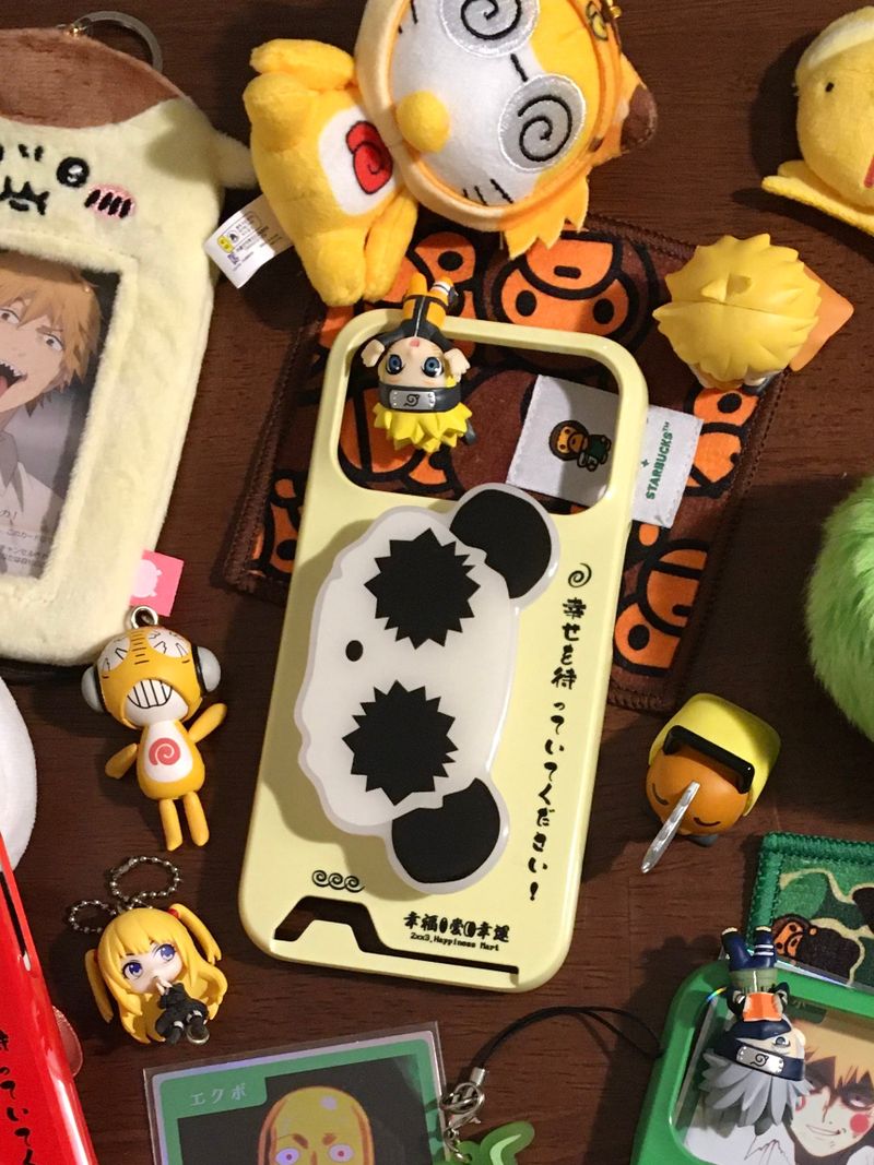 10.5miri（シボミリ）の「ライトイエロー ラッキー ケース ＆ パンダ グリップトック セット（スマホグッズ/小物）」