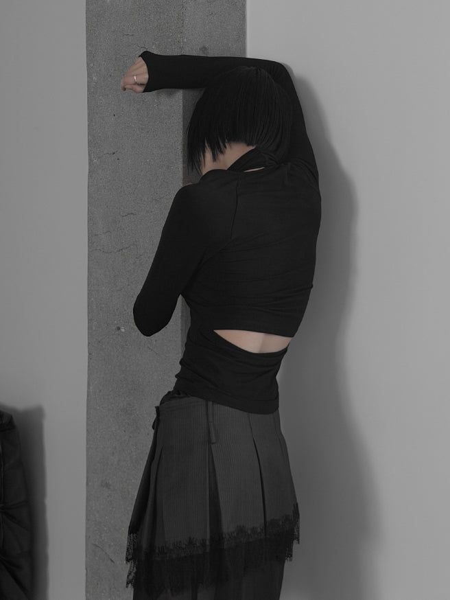 Labelly Pleated Wrap Skirt Lace