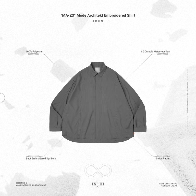 “MA-Z3” Mode Architekt Embroidered Shirt