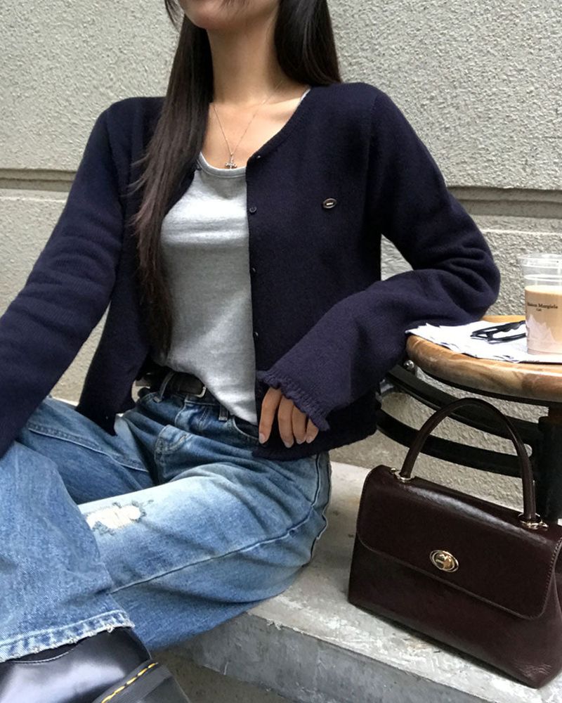 Candy Frill Knit Cardigan