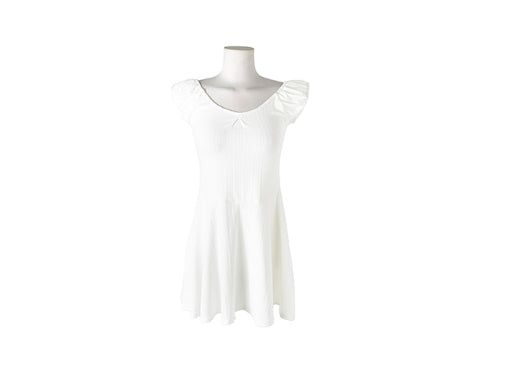 [Muffler Set] Eri Puff Off-Shoulder Muffler Flare One Piece