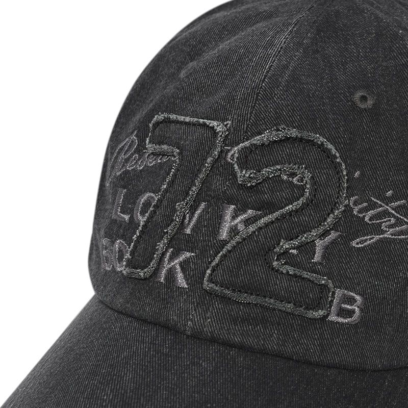 72 APPLIQUE BALL CAP [CHARCOAL]