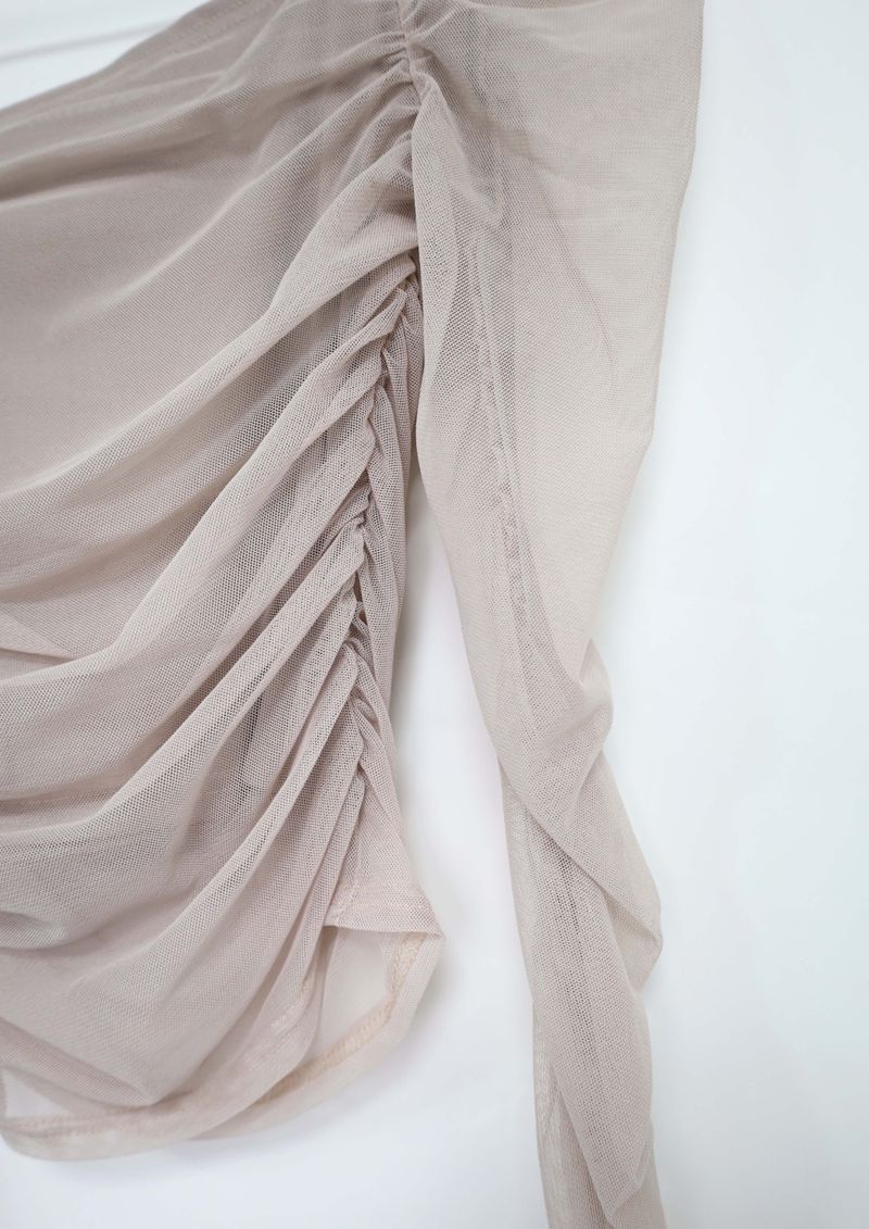 Ara off-Shoulder Mesh Tee