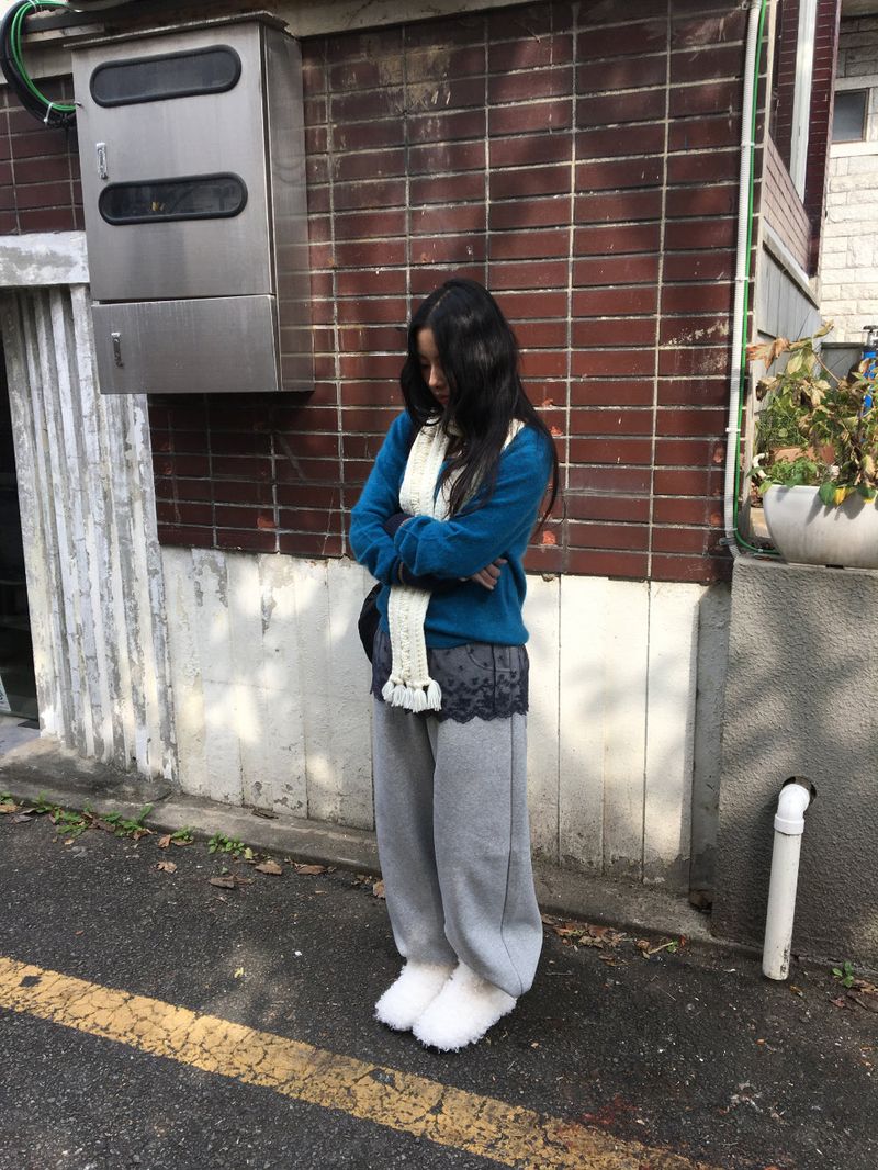 Peach Pintuck Jogger Pants (7color)