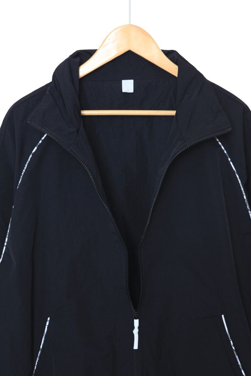Paisley Piping Zip-Up