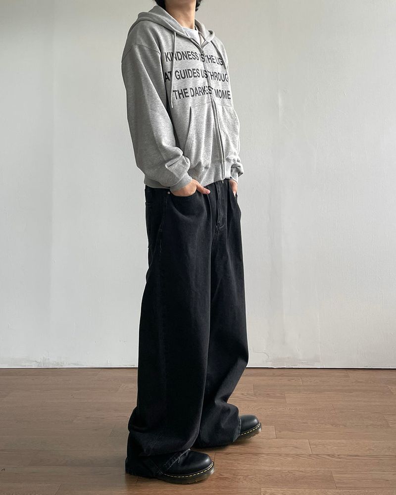 Fog Crop Hoodie Zip-UP