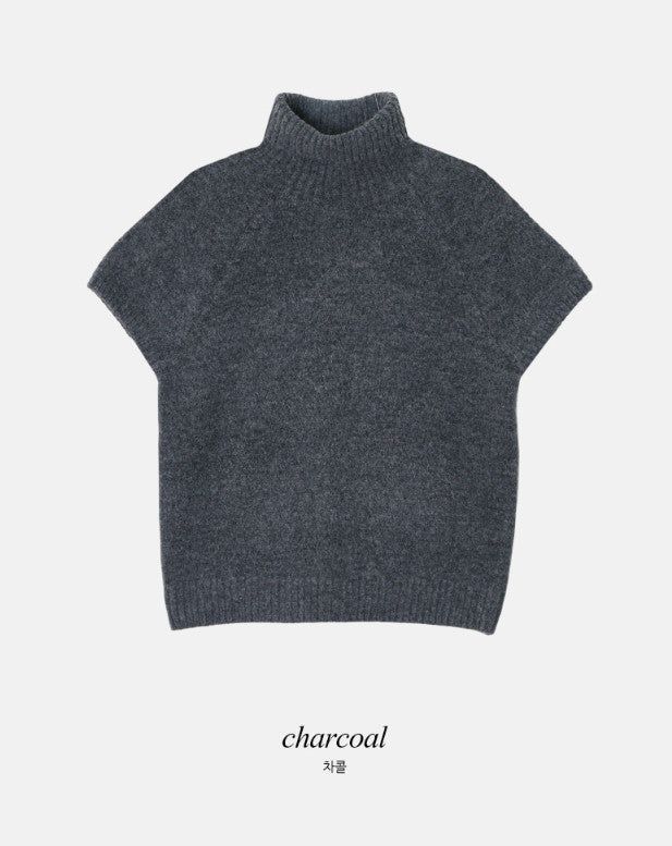 Forever Soft Turtle Neck Short Sleeve Knit (4color)