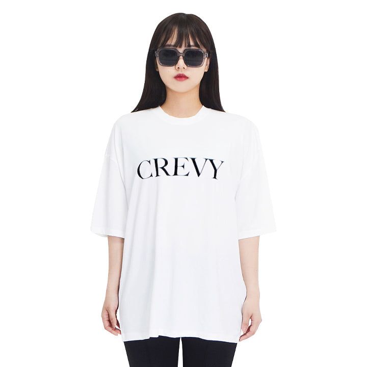 CREVY(クレビー)の「serif logo overfit rash short sleeve T-shirt (white)(Tops)」