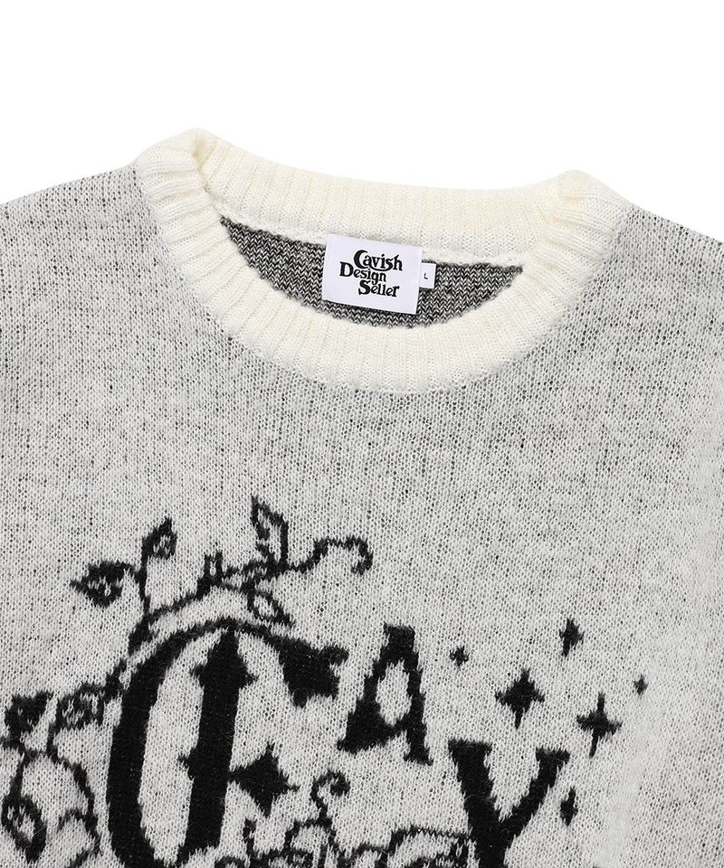 IVY BRUSHED KNIT SWEATER IVORY(CV2EFUK602A)