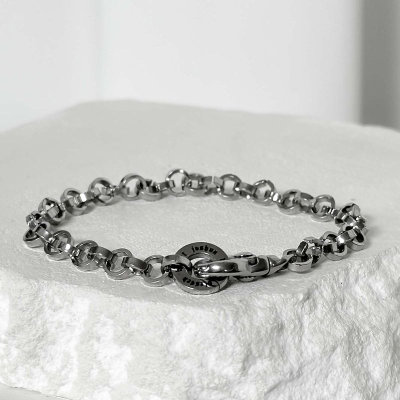 ss-6mm bold O chain bracelet_silver
