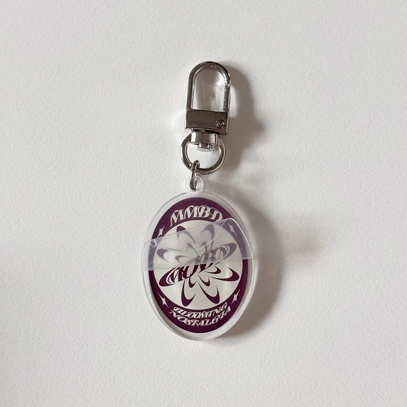 MOBN Acrylic Keyring (DarkPlum/Ivory)