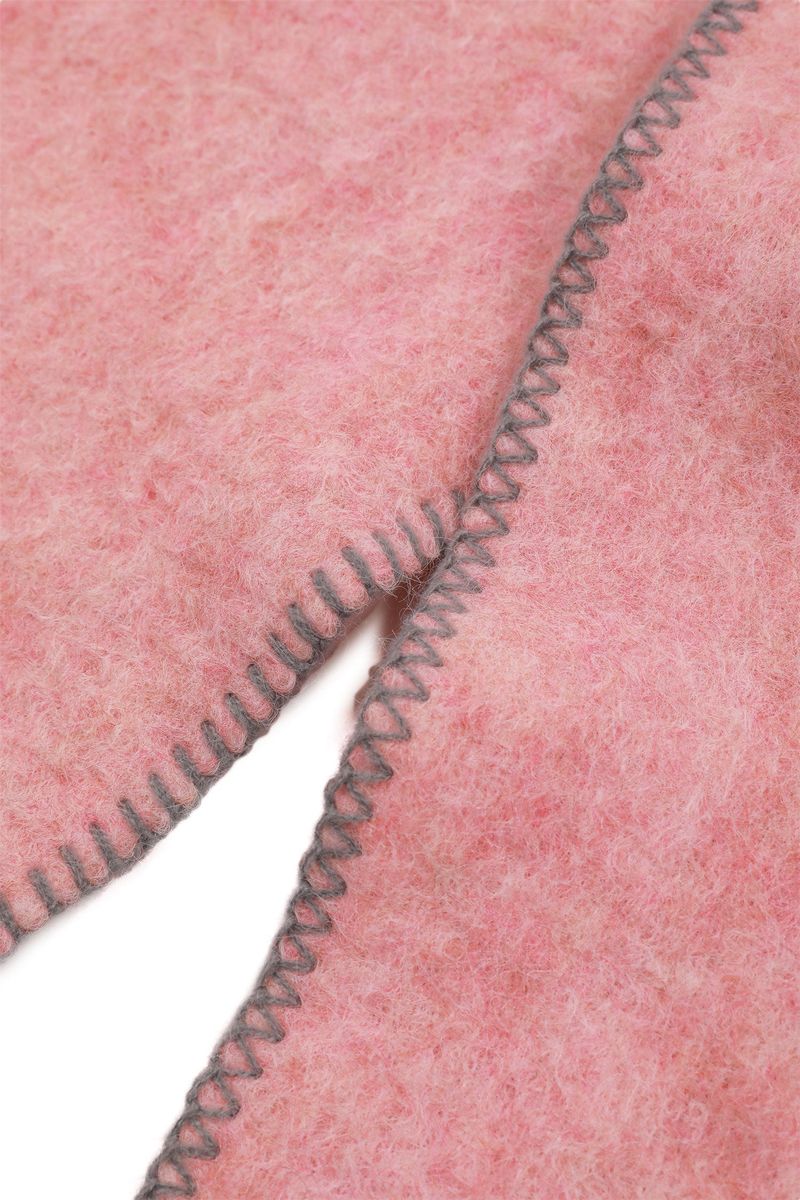 Stitch Wool Muffler [Pink]