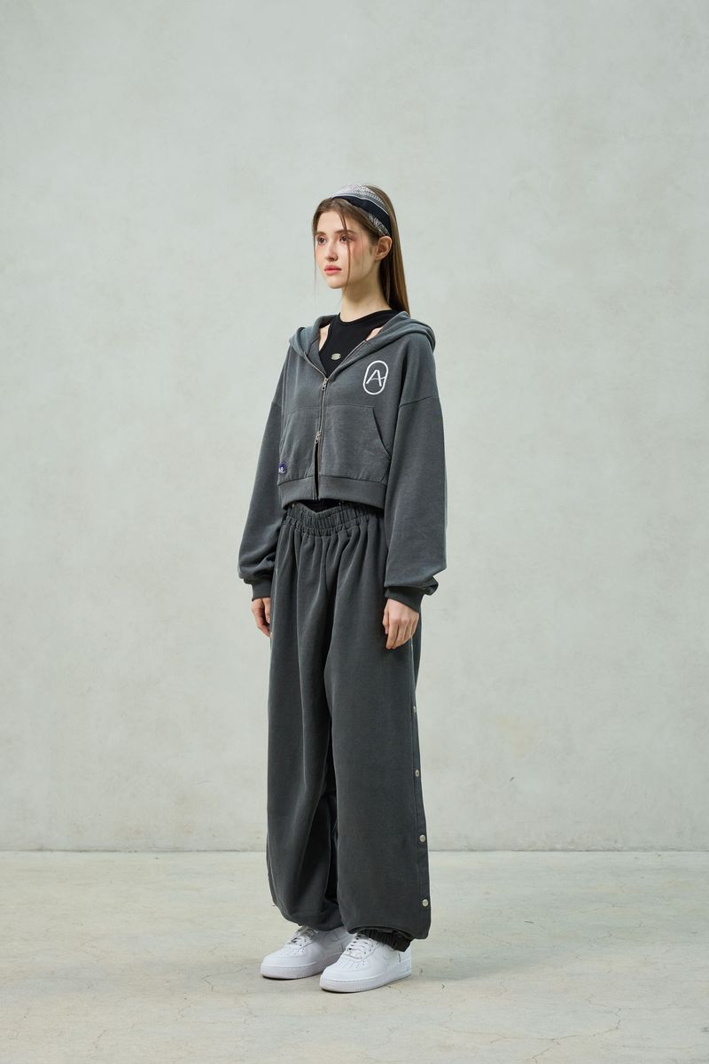 PITA HOOD ZIP-UP / CHARCOAL