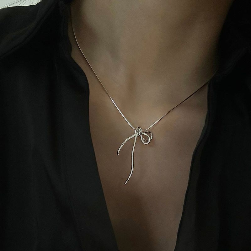 MOSXE（モスクス）の「[92.5silver] Flow ribbon necklace（Accessories）」