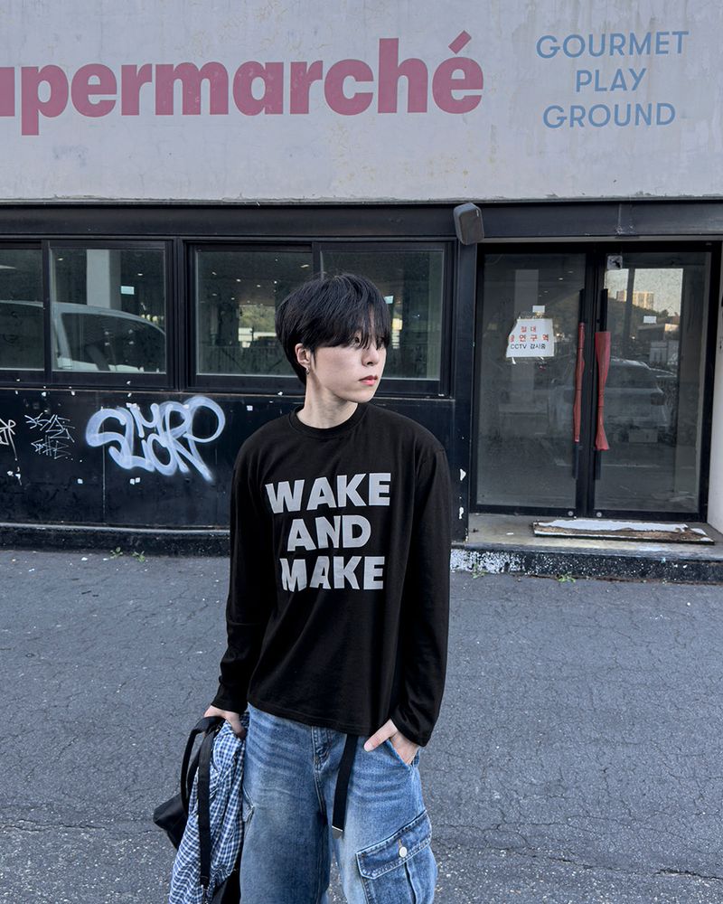 Text Regular Fit Long Sleeve