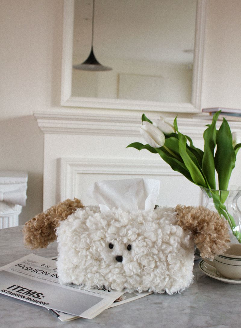 mixed puppy tissue cover, tissue case
