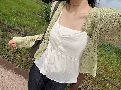 Windy Hill Punching Summer Cardigan
