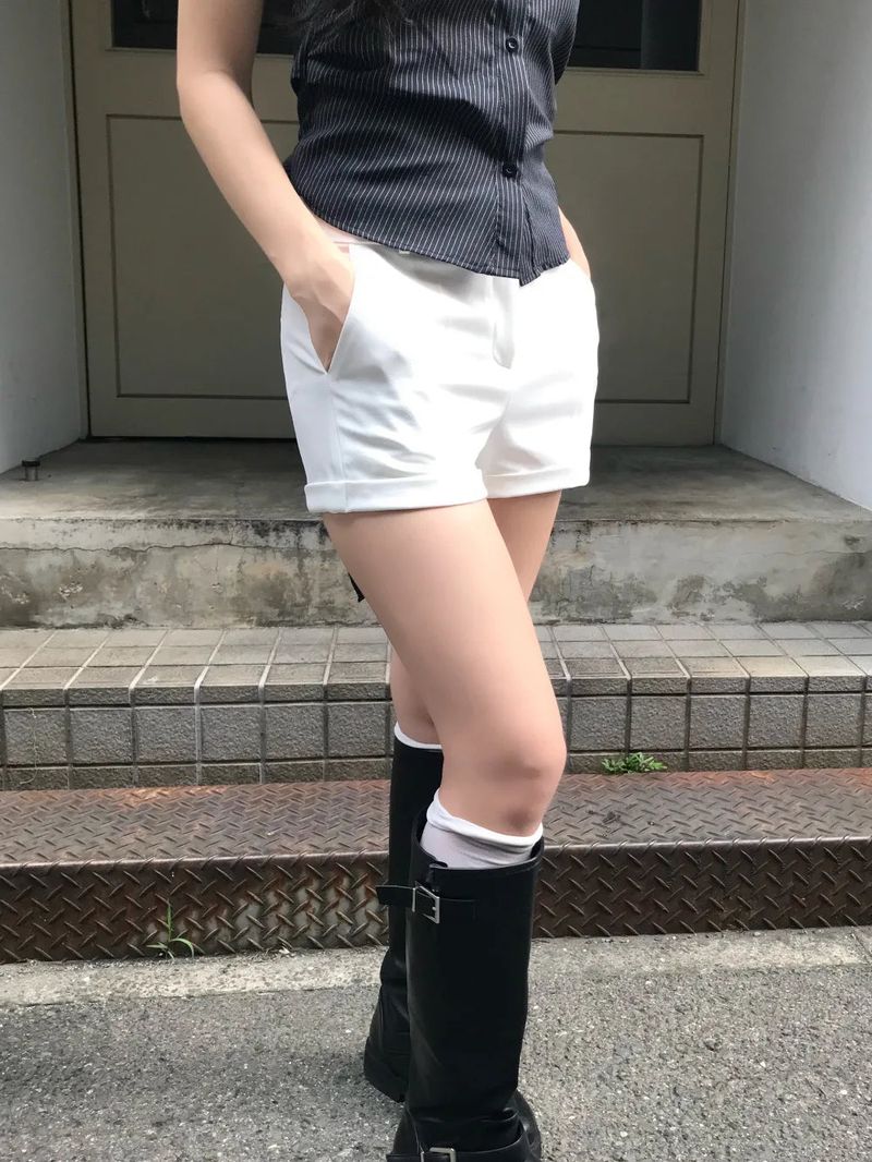 Ditto Roll-Up Half Slacks Shorts