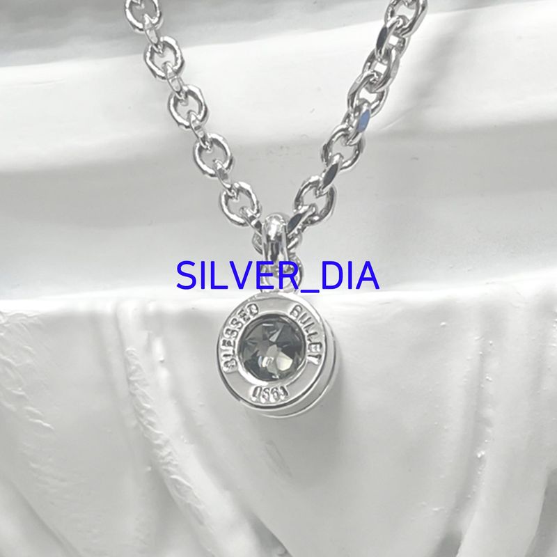 Bullet Back Necklace_silver