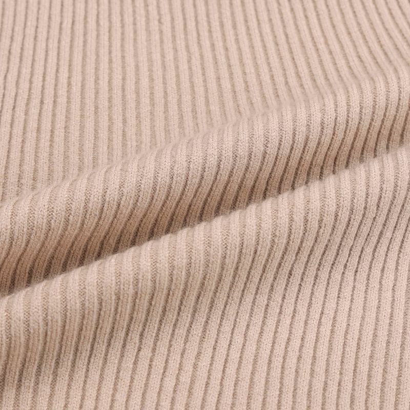 Rib Hood Half Zip-Up Knit
