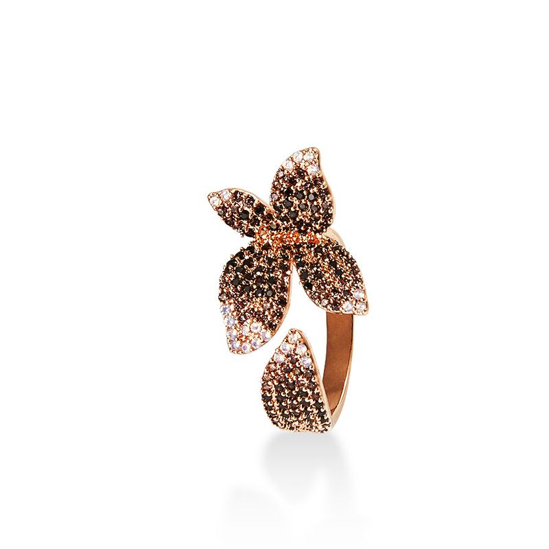 MACIER(マシール)の「Rose Blossom Open Ring(Accessories)」
