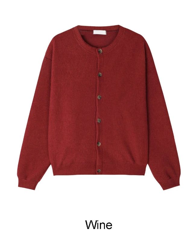 Moel Crop Brush Cardigan