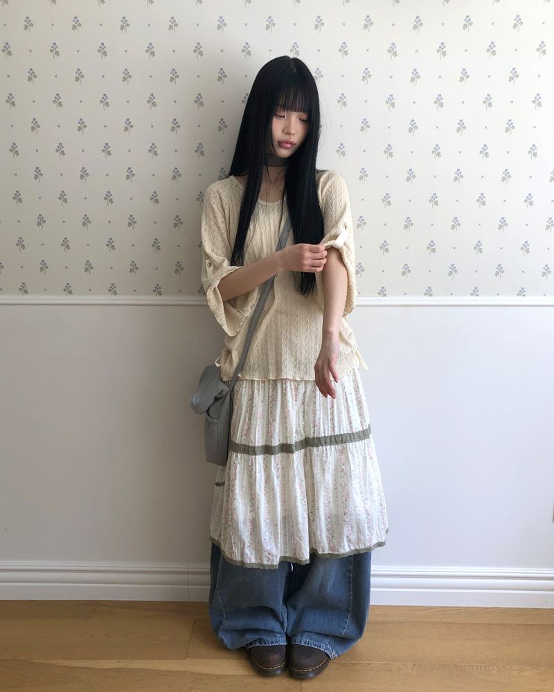 Potle Lace Tiered Skirt