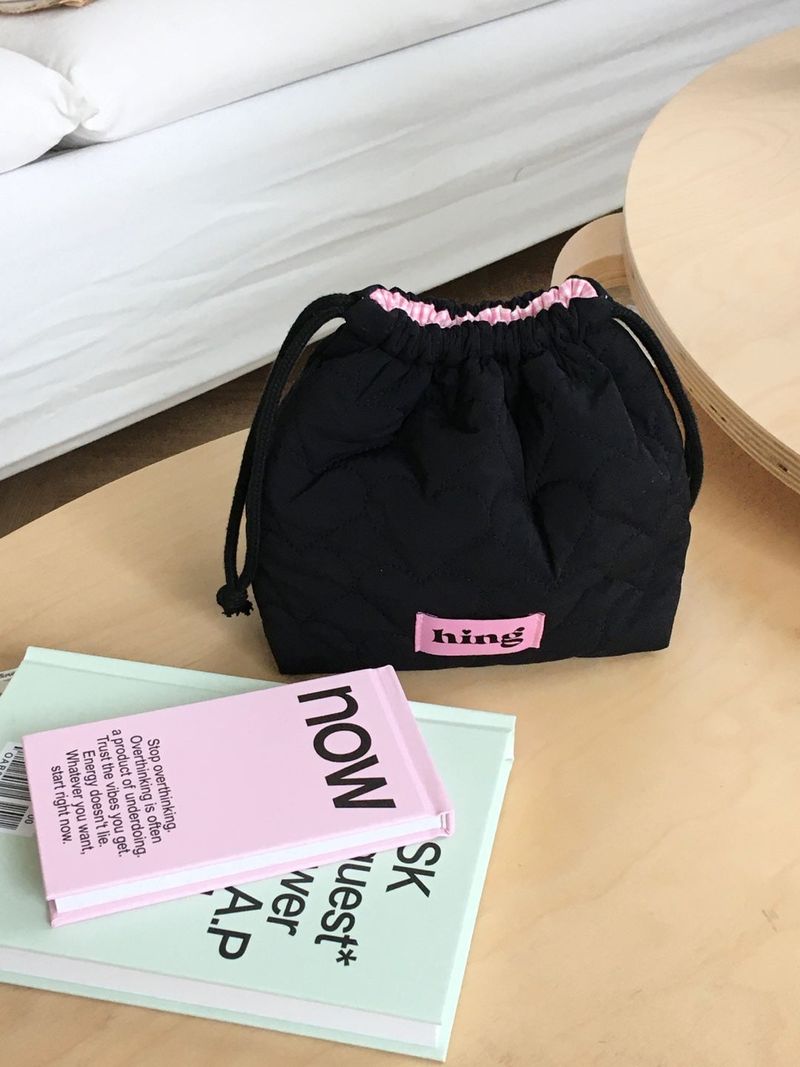 Heart Padding Pouch_Black