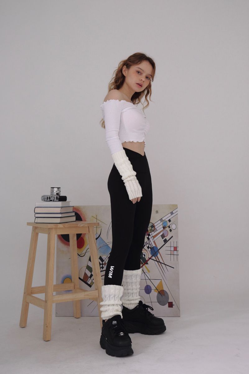 DOUBLELAP LEGGINGS- black