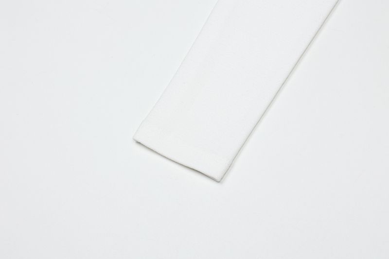 Eyelet side-cut tee (white)