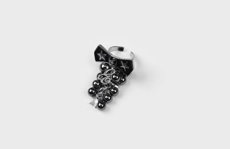 BOW&GRAPE RING (BLACK)
