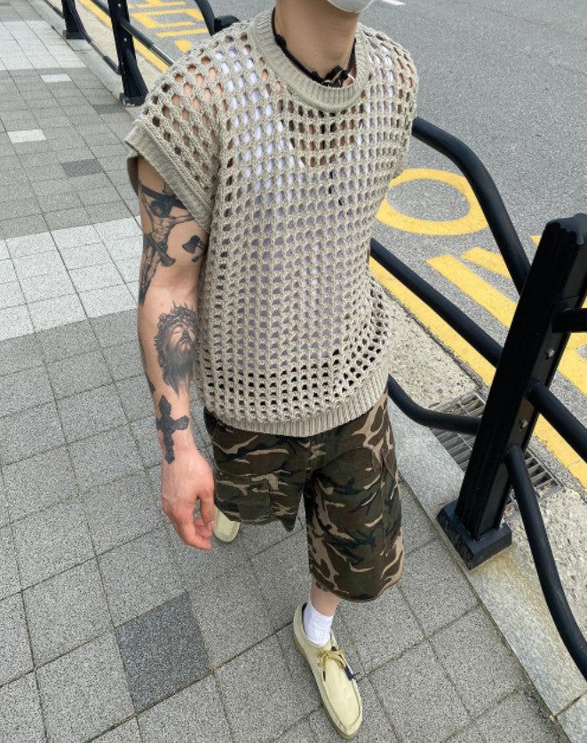 No.9495 NET KNIT VEST