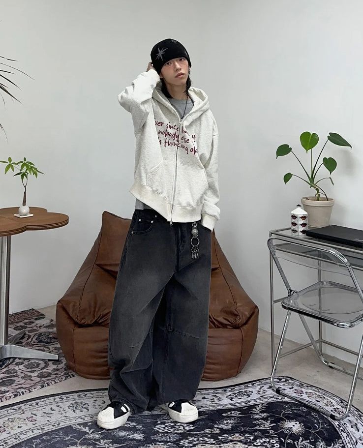 ラフカーブドウォッシュドデニムパンツ
