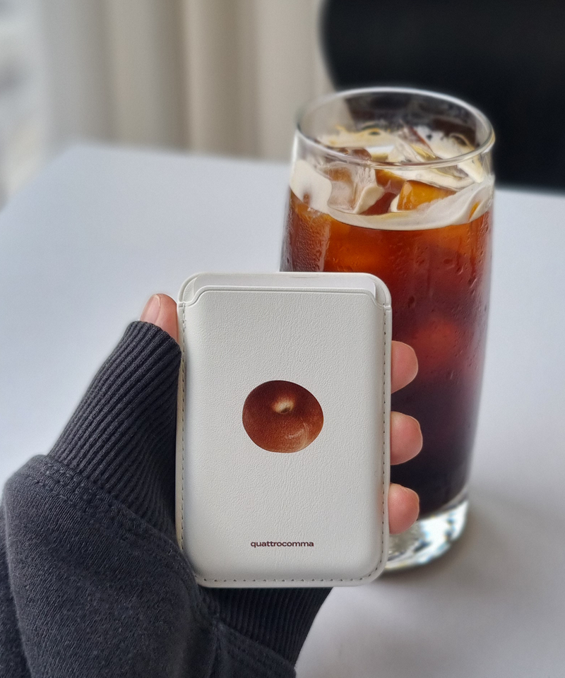  bagel MagSafe leather card wallet 