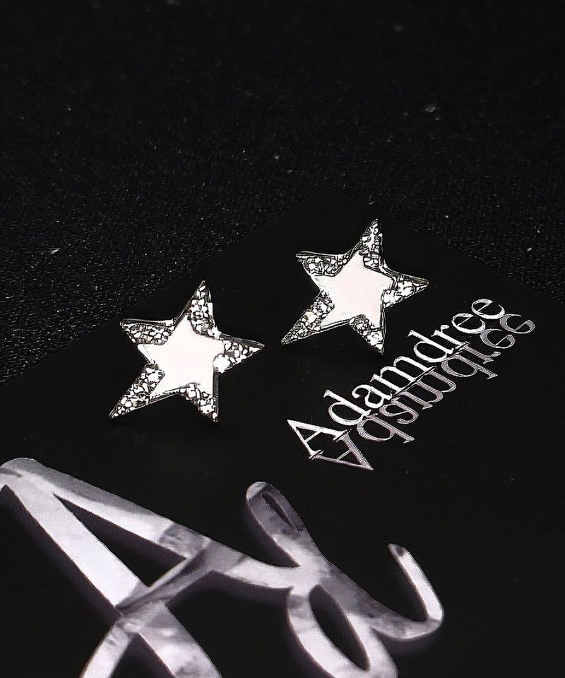 White Star Cubic Earrings