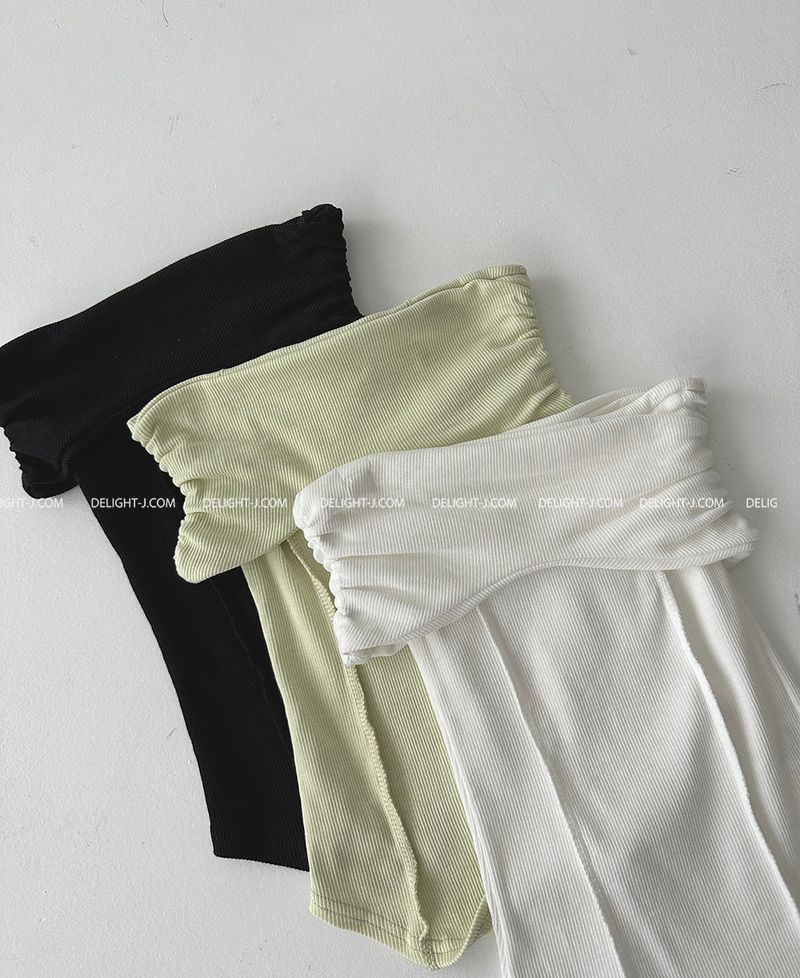 muffler strap set shirring tube top