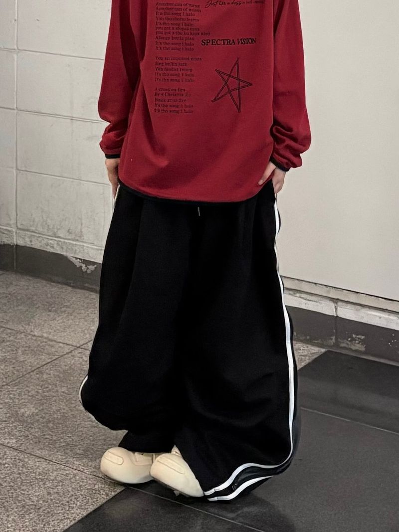 track two-way cotton balloon pants
