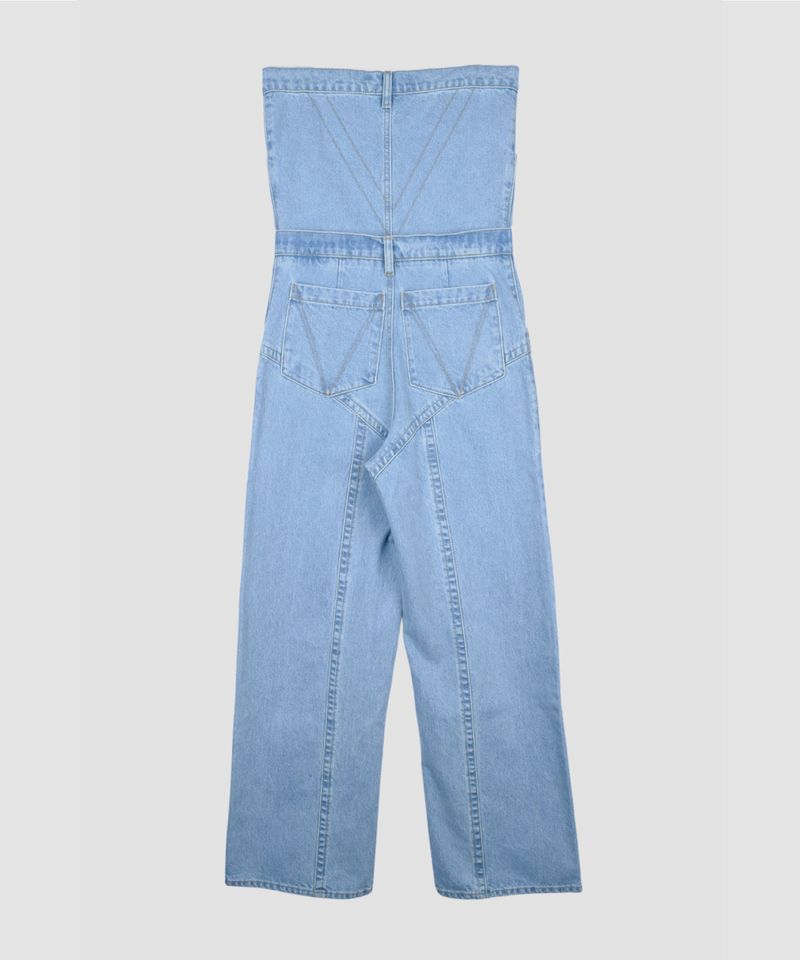 COVERALLS WIDE DENIM PANTS