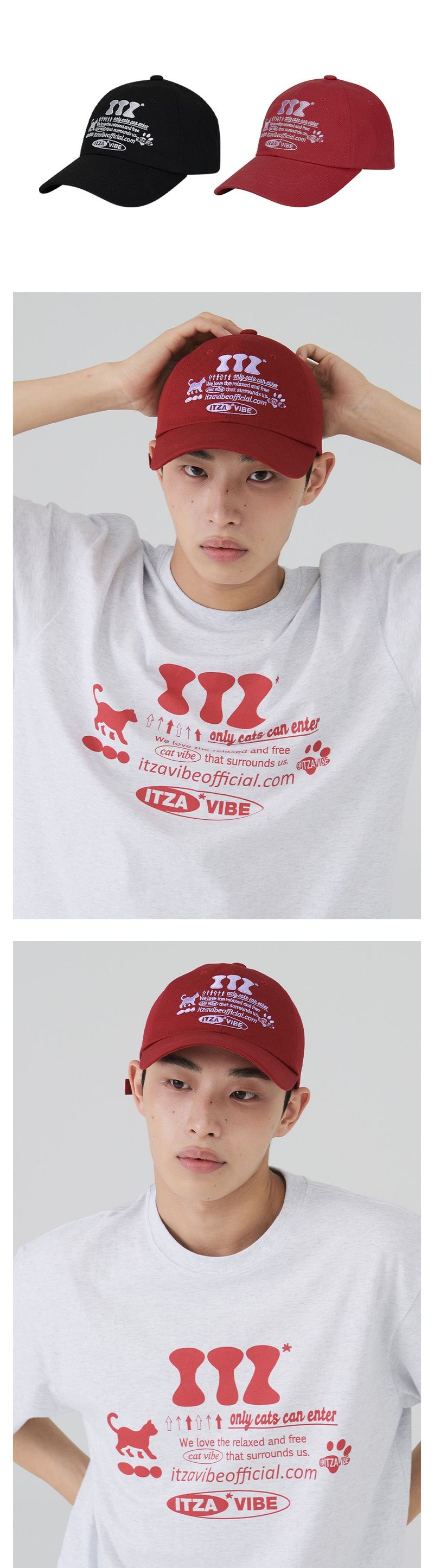 ITZ OFFICIAL LOGO BALL CAP - RED