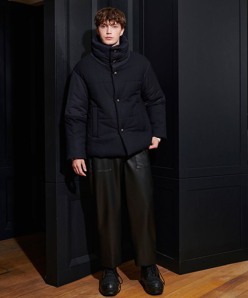 OVERSIZED PADDING BLOCK  JUMPER _ NAVY