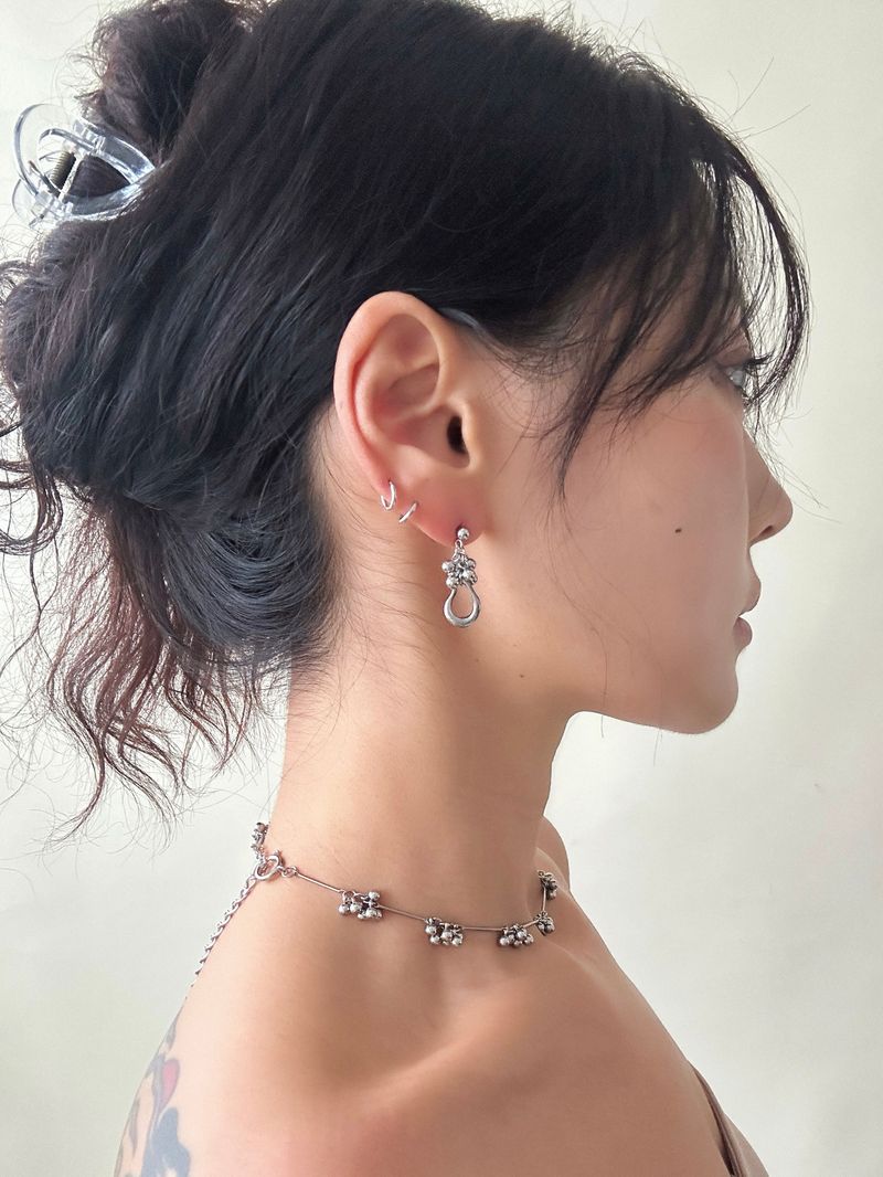 Dewdrop Loop Earring